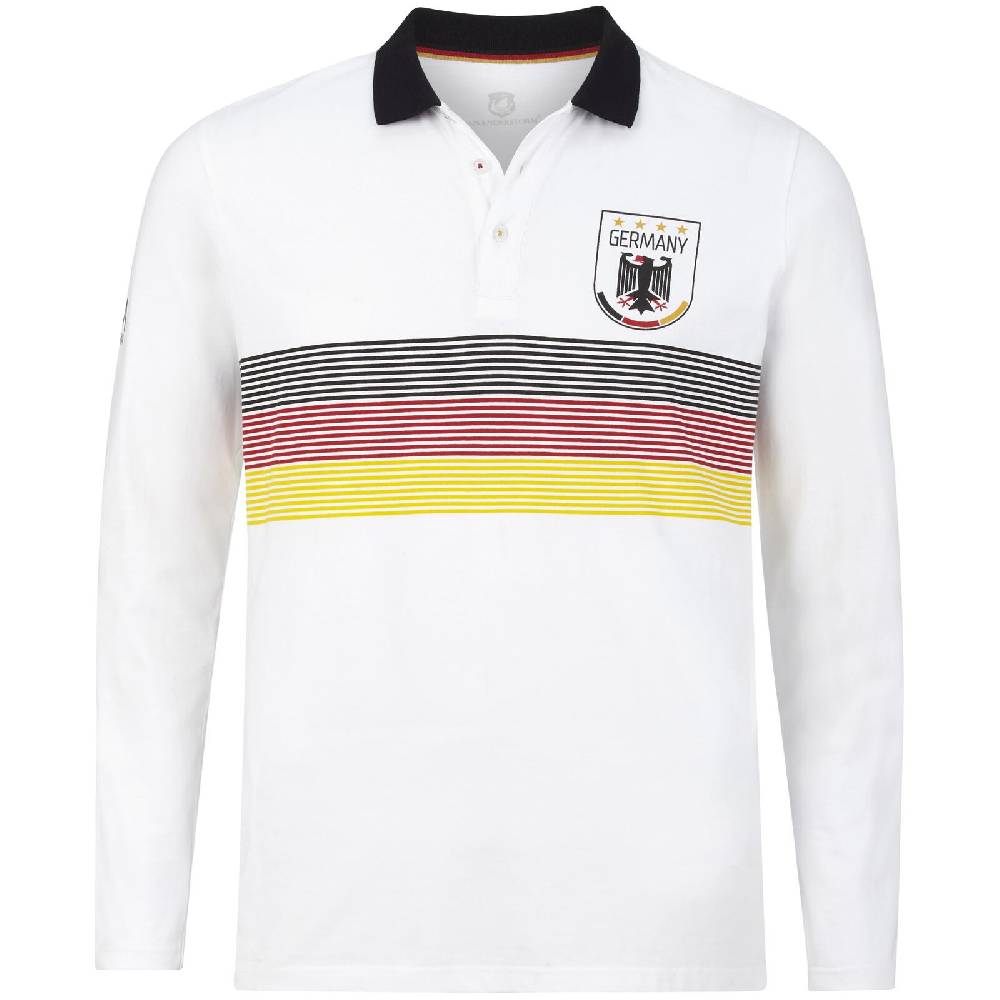 Jan Vanderstorm Fan-Polo GARRI weiß