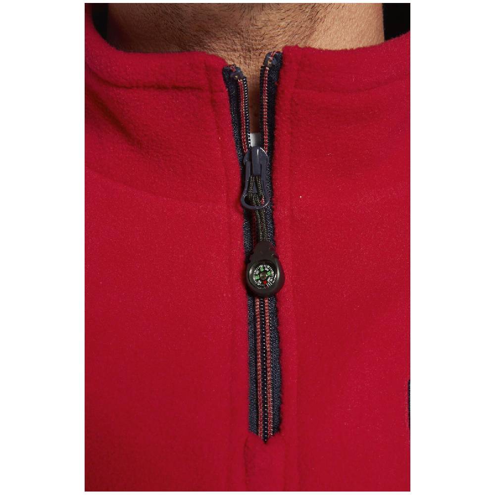 Jan Vanderstorm Fleece-Sweatshirt SIETSE Rot