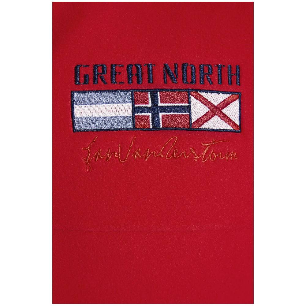 Jan Vanderstorm Fleece-Sweatshirt SIETSE Rot