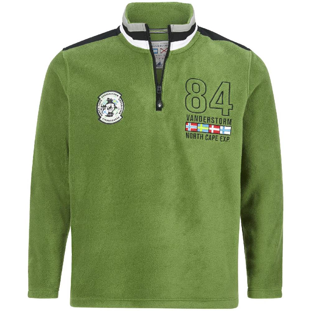 Jan Vanderstorm Fleece-Sweatshirt TOMAS grün