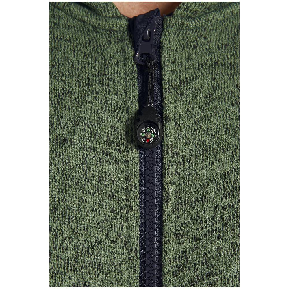 Jan Vanderstorm Fleecejacke ASVA Grün Melange