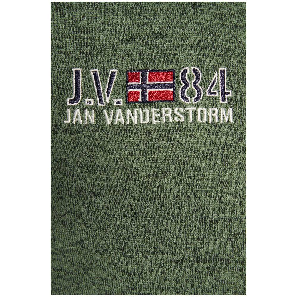 Jan Vanderstorm Fleecejacke ASVA Grün Melange