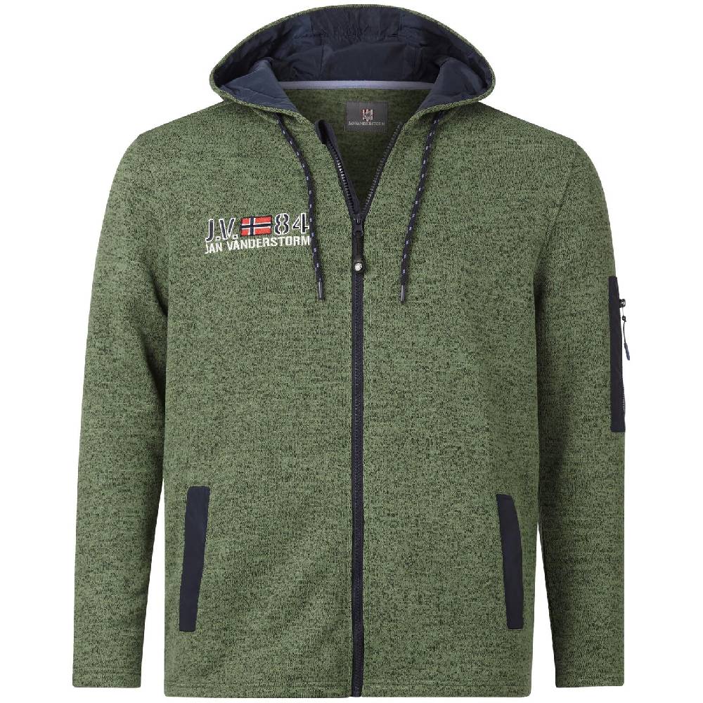 Jan Vanderstorm Fleecejacke ASVA grün melange