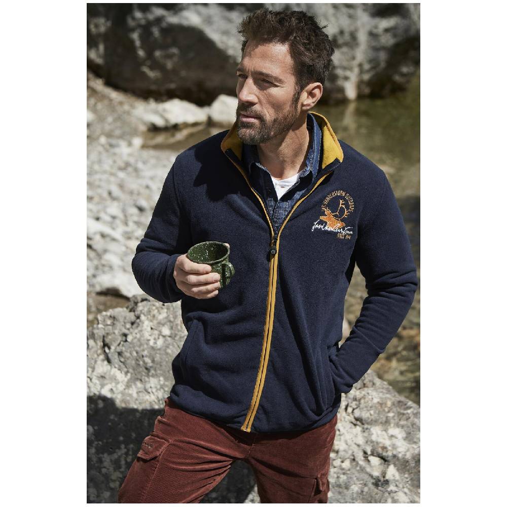 Jan Vanderstorm Fleecejacke HALLVAR Dunkelblau