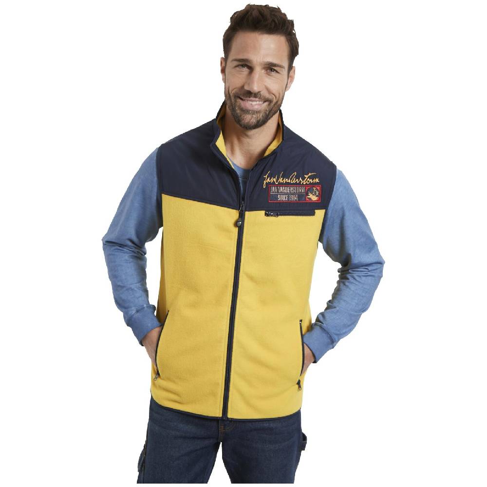 Jan Vanderstorm Fleeceweste VILEM Gelb