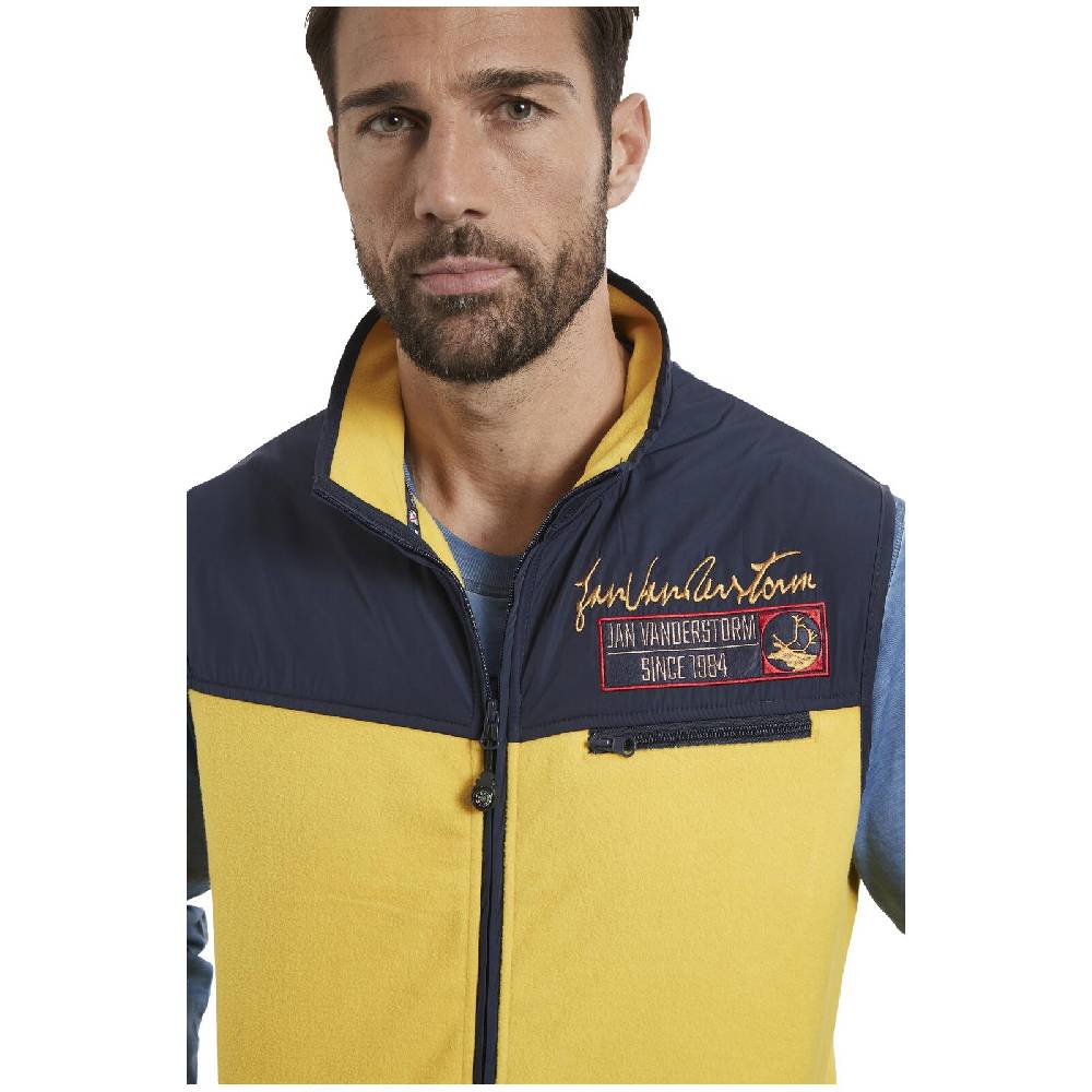 Jan Vanderstorm Fleeceweste VILEM Gelb
