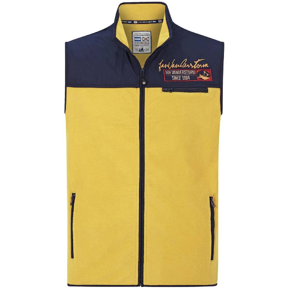 Jan Vanderstorm Fleeceweste VILEM gelb