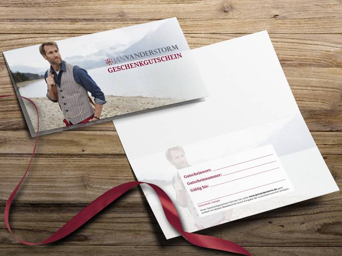 Jan Vanderstorm Geschenkgutschein - per Post