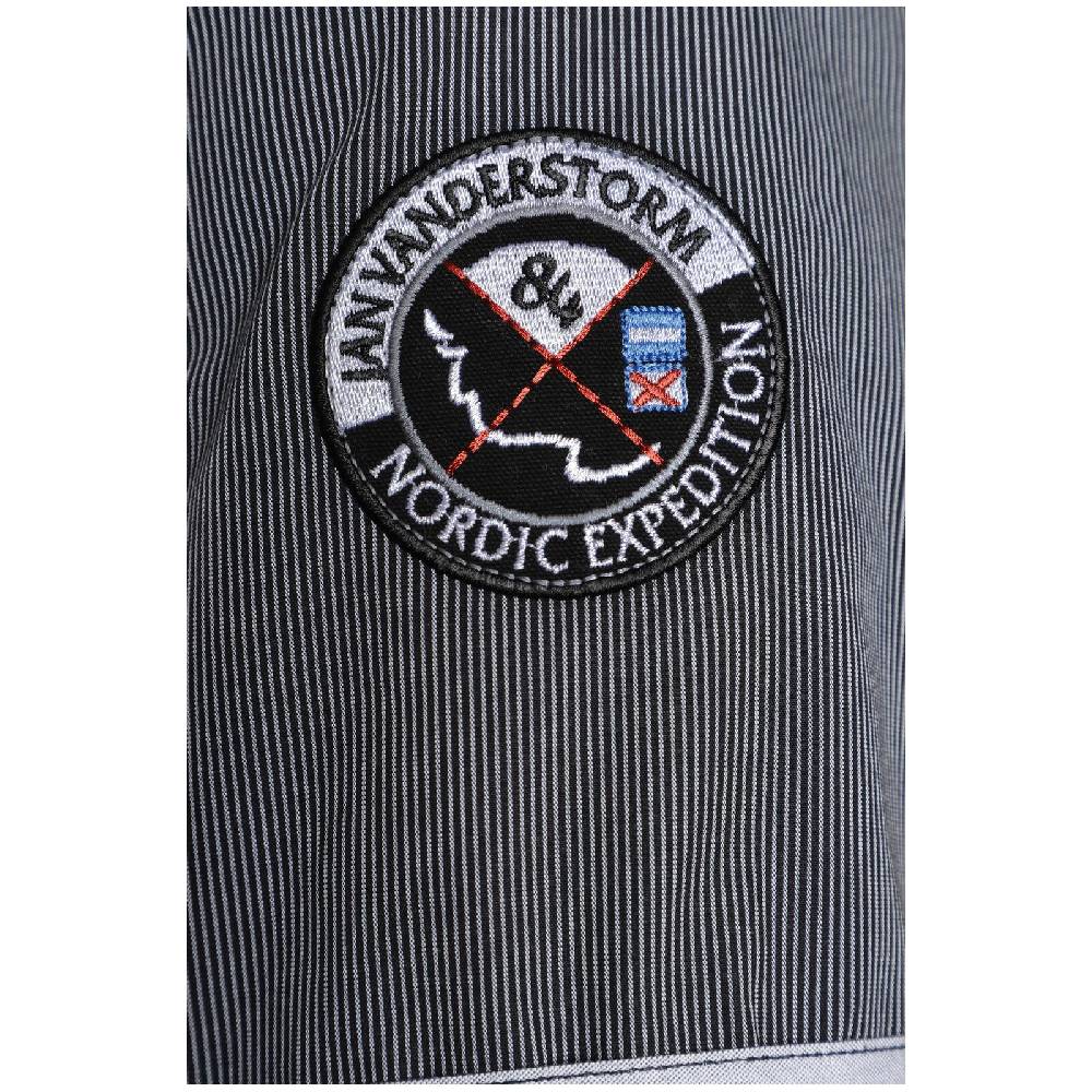 Jan Vanderstorm Hemd AABEL Schwarz Gestreift