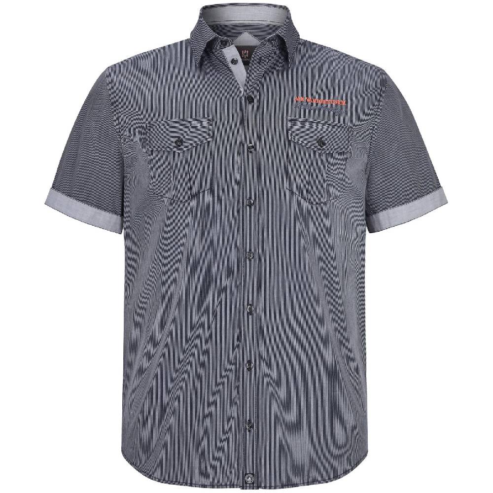 Jan Vanderstorm Hemd AABEL schwarz gestreift