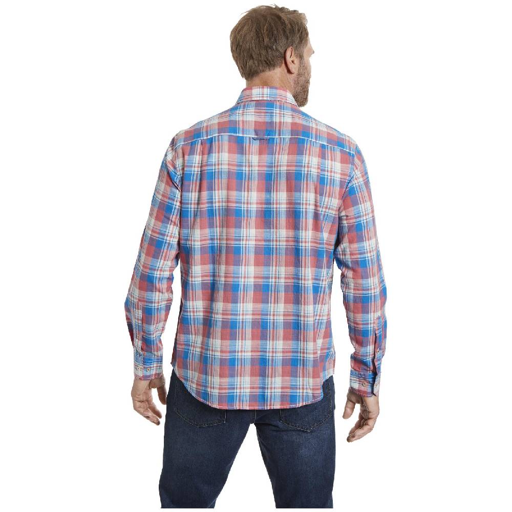 Jan Vanderstorm Hemd BERSE Blau Kariert