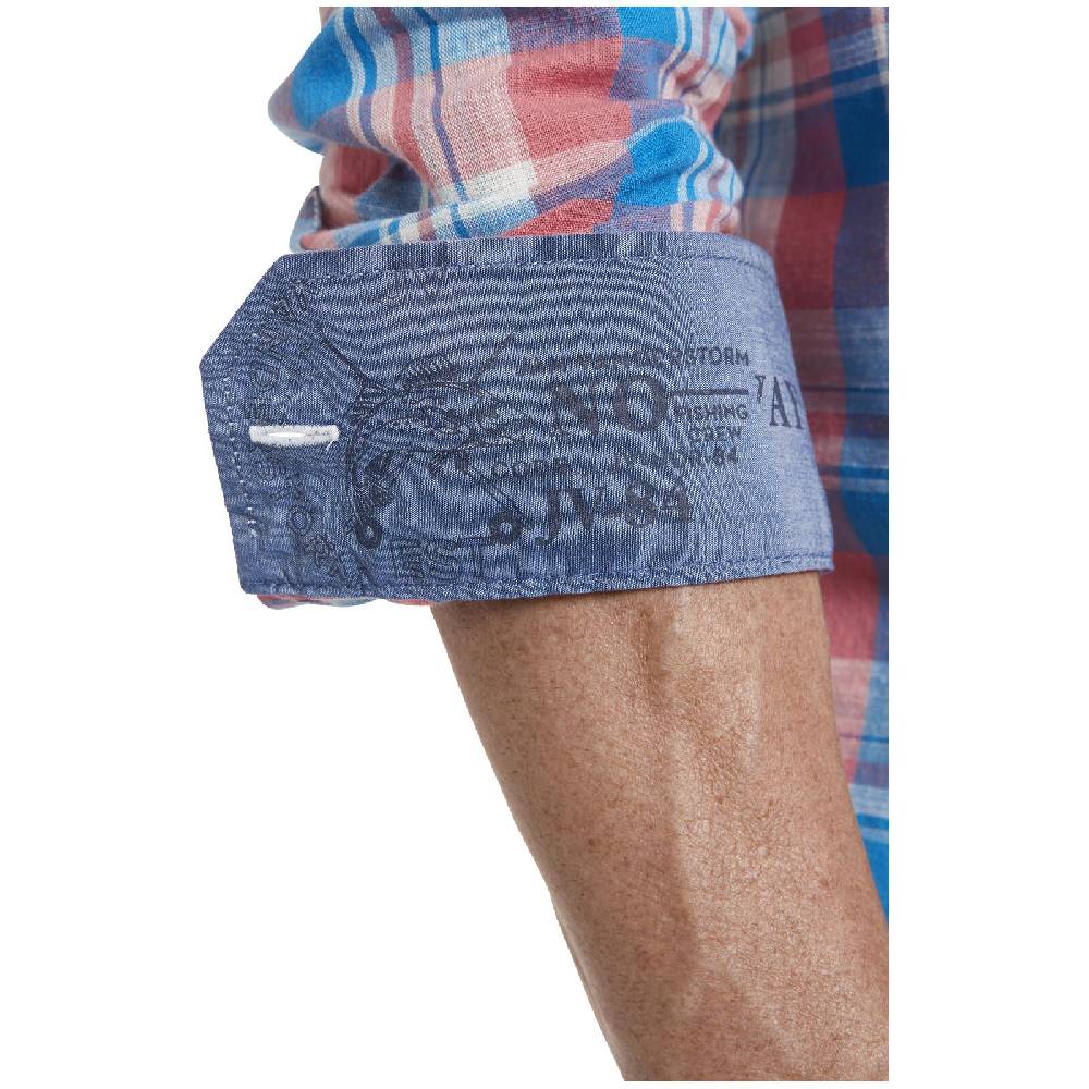 Jan Vanderstorm Hemd BERSE Blau Kariert