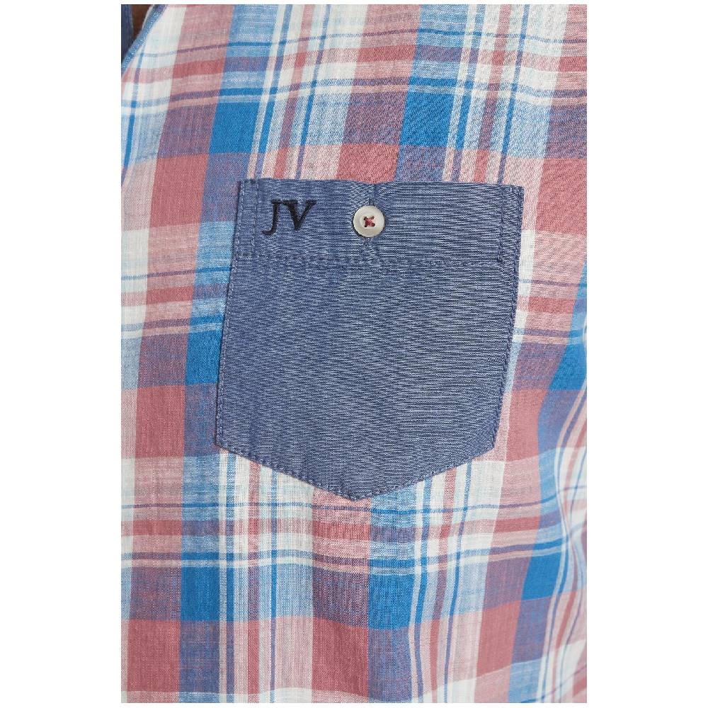 Jan Vanderstorm Hemd BERSE Blau Kariert