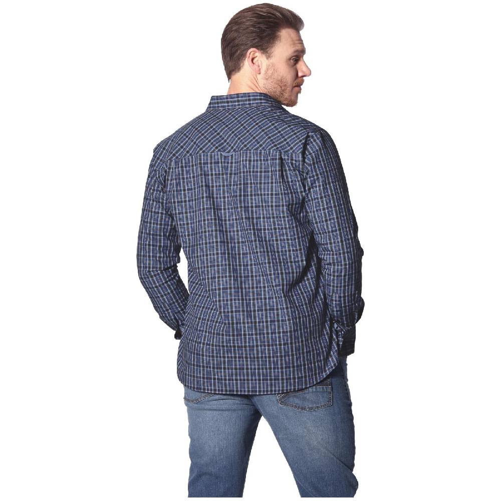 Jan Vanderstorm Hemd BJORNMAN Blau Kariert