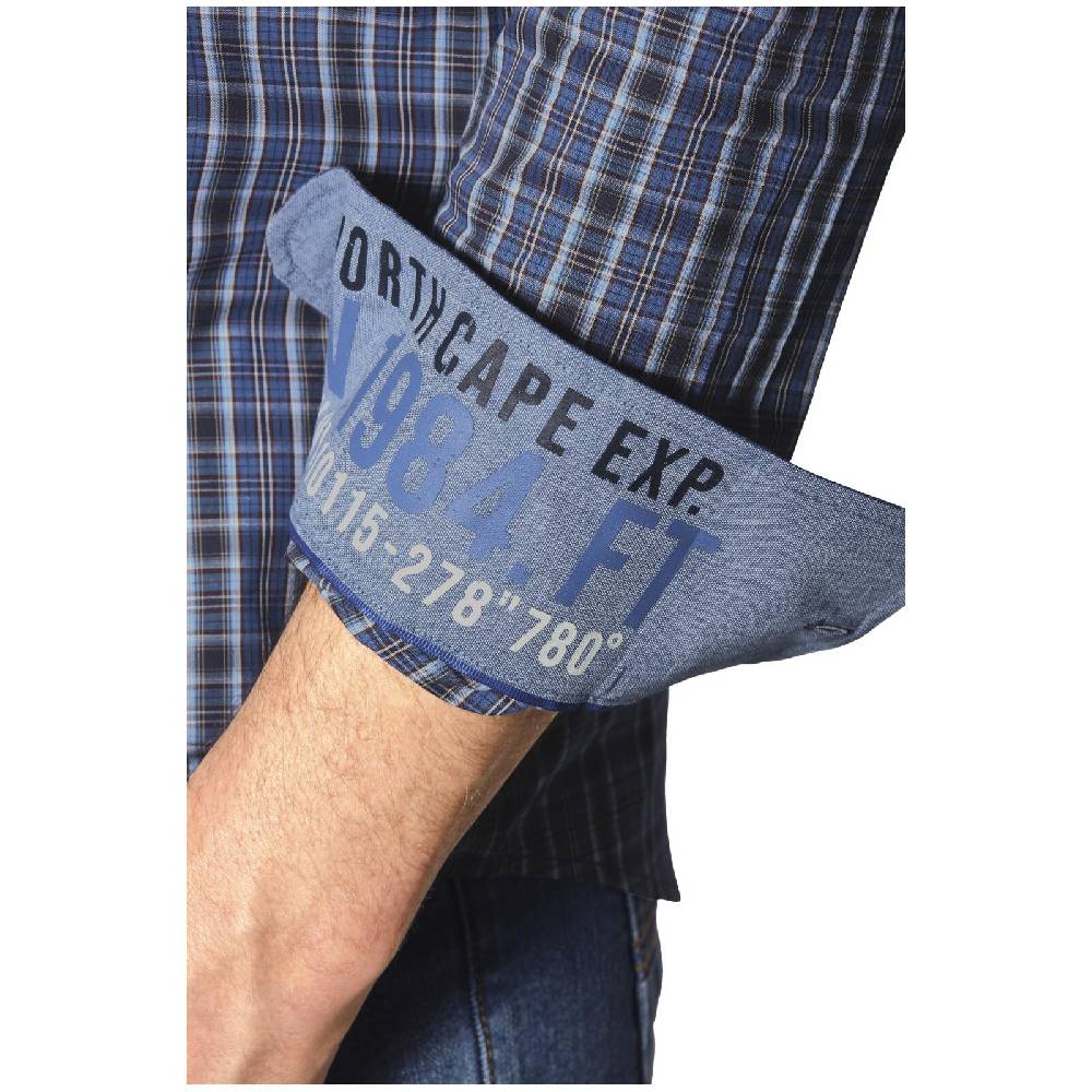 Jan Vanderstorm Hemd BJORNMAN Blau Kariert