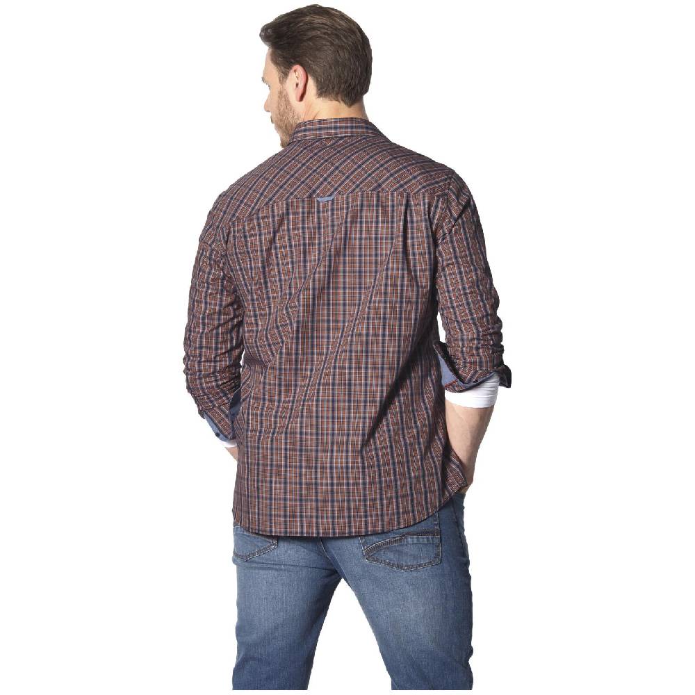 Jan Vanderstorm Hemd BJORNMAN Orange Kariert