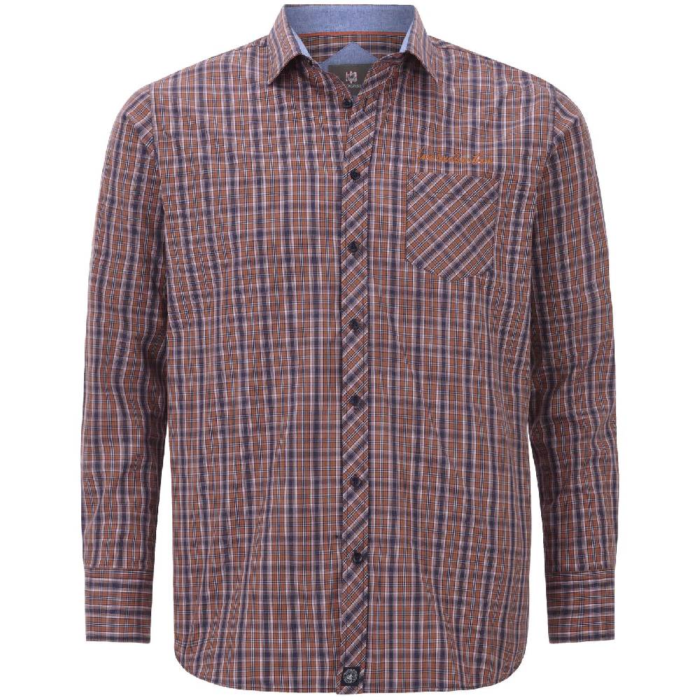 Jan Vanderstorm Hemd BJORNMAN orange kariert