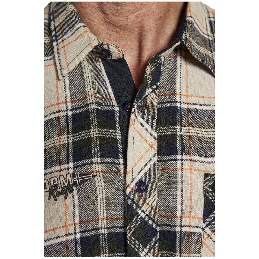 Jan Vanderstorm Hemd BROAK Beige Kariert