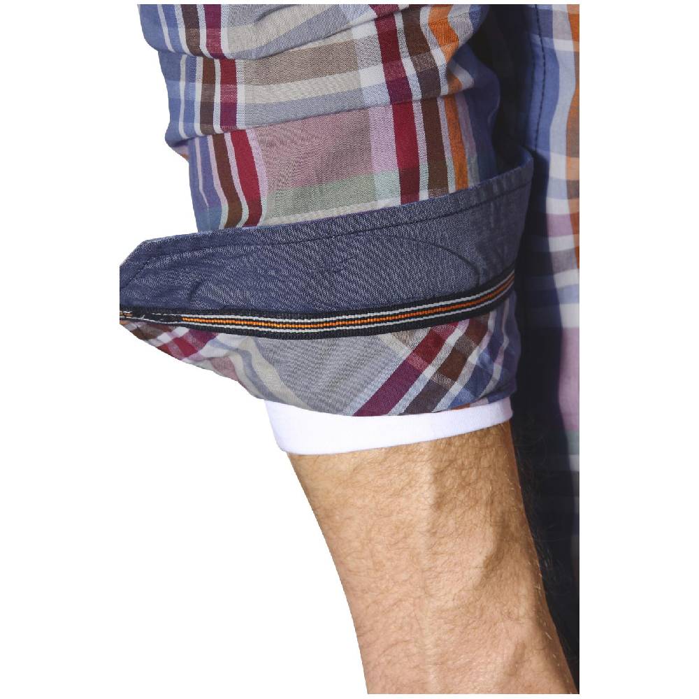 Jan Vanderstorm Hemd DETRIK Blau Kariert