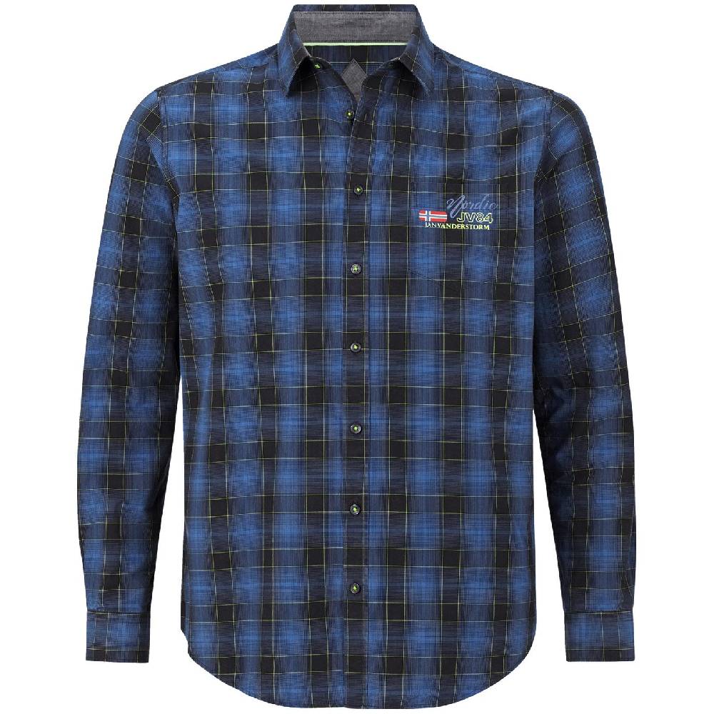 Jan Vanderstorm Hemd EEKA schwarz kariert