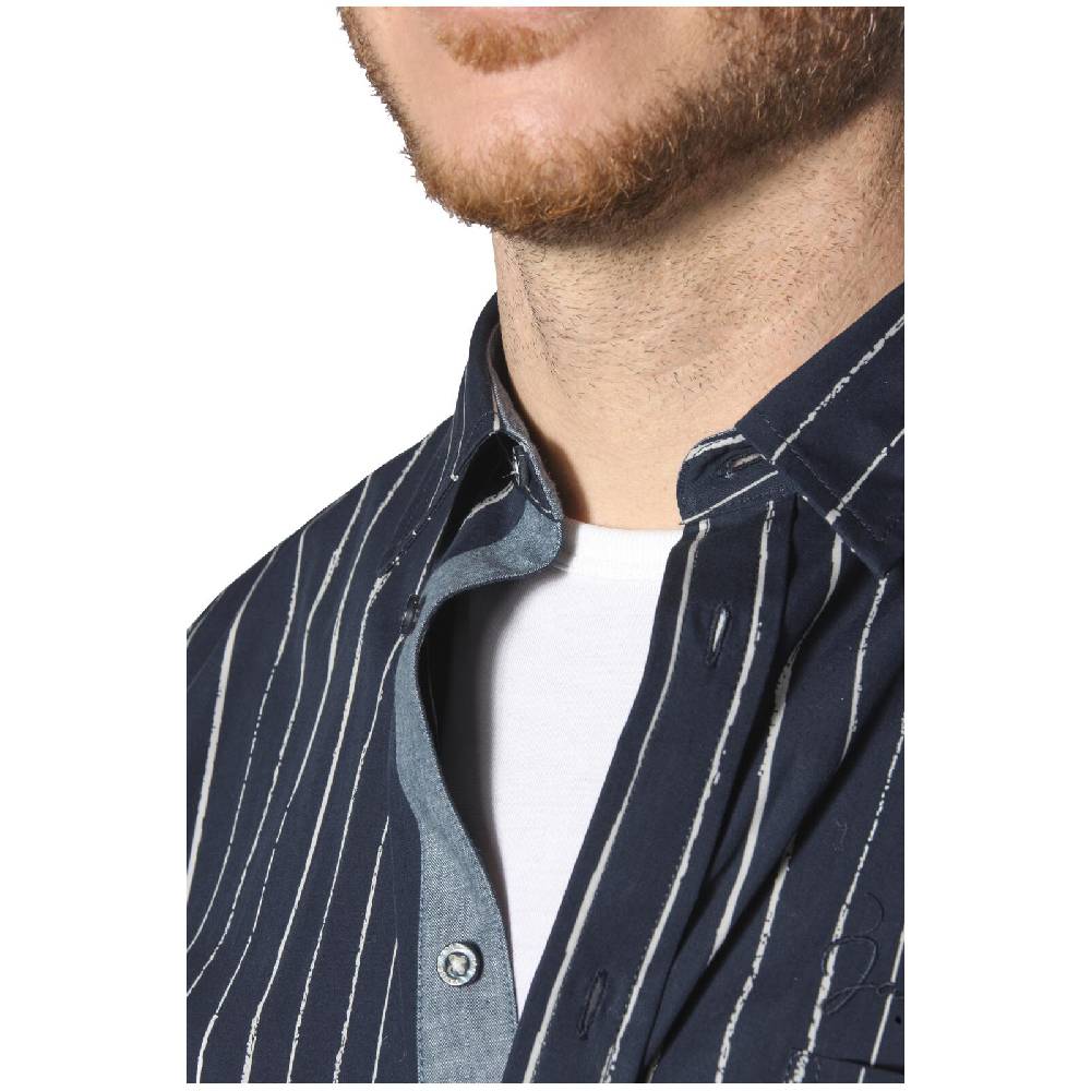 Jan Vanderstorm Hemd EMILJAN Dunkelblau