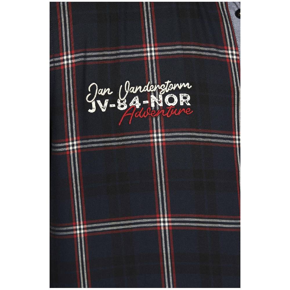 Jan Vanderstorm Hemd ENNOLS Dunkelblau Kariert