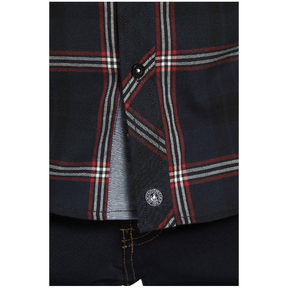 Jan Vanderstorm Hemd ENNOLS Dunkelblau Kariert