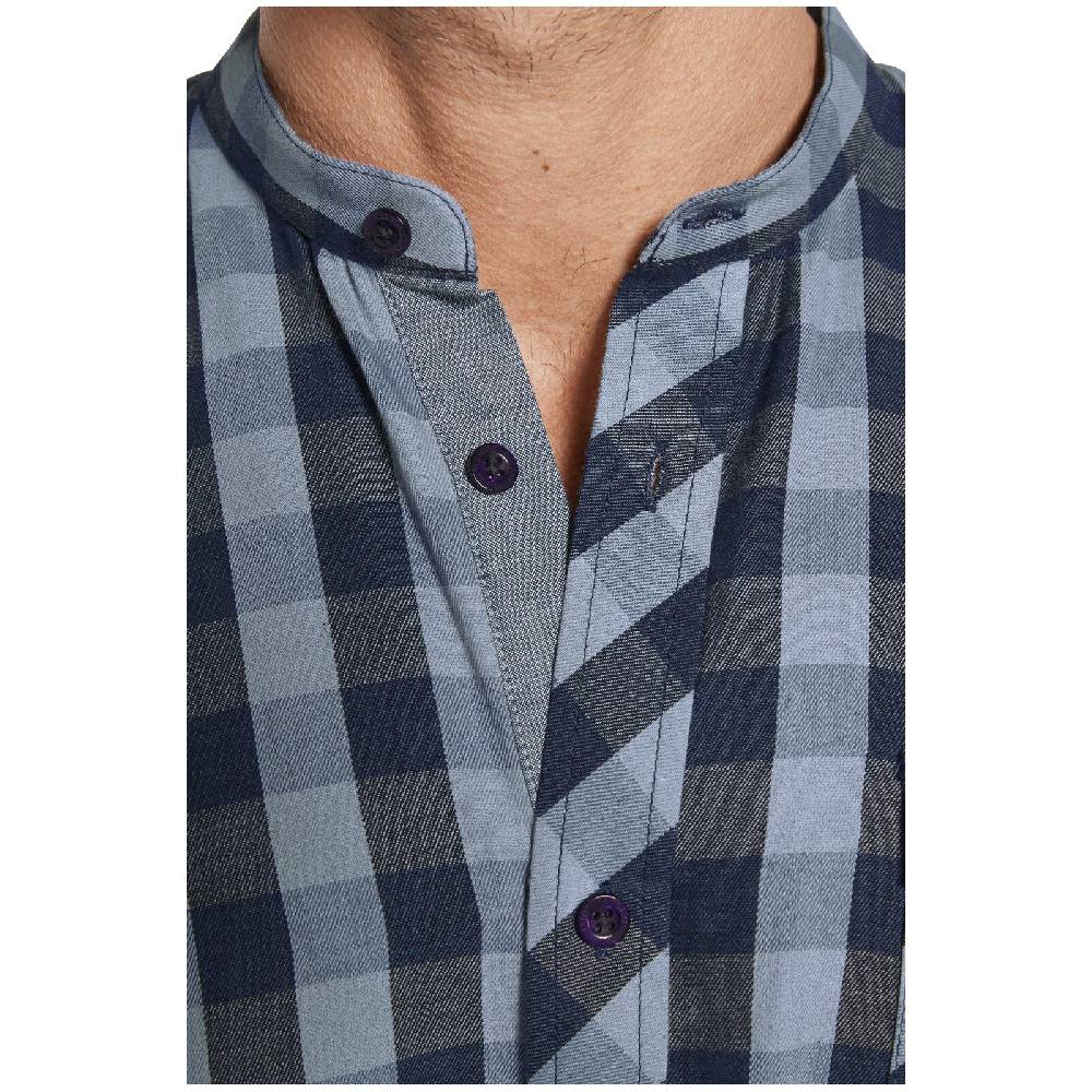 Jan Vanderstorm Hemd FRIIS Blau Kariert