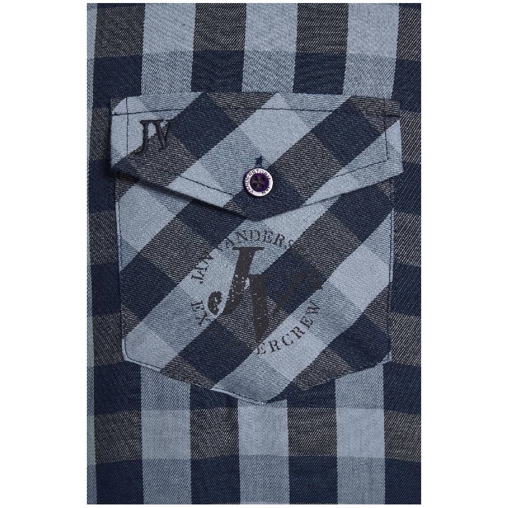 Jan Vanderstorm Hemd FRIIS Blau Kariert