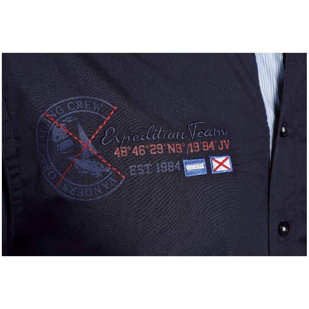 Jan Vanderstorm Hemd FYNNJARD Dunkelblau