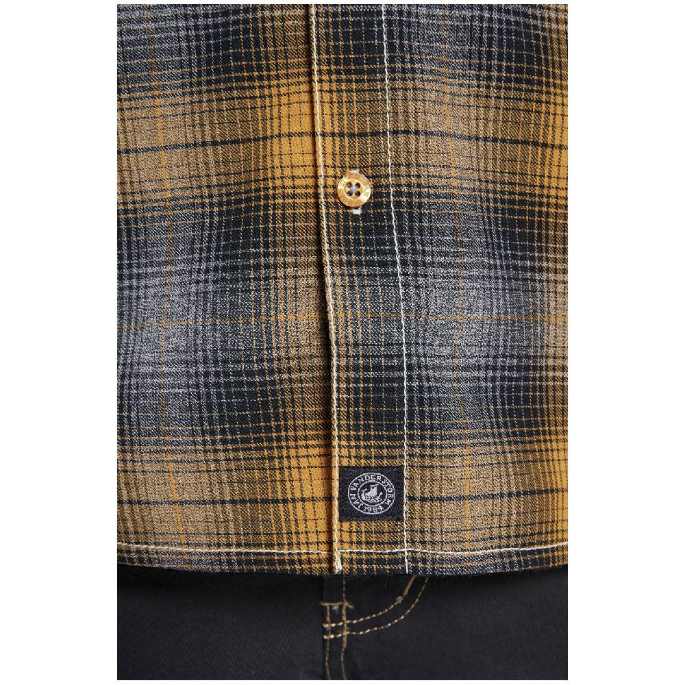 Jan Vanderstorm Hemd GERMOL Dunkelgelb Kariert