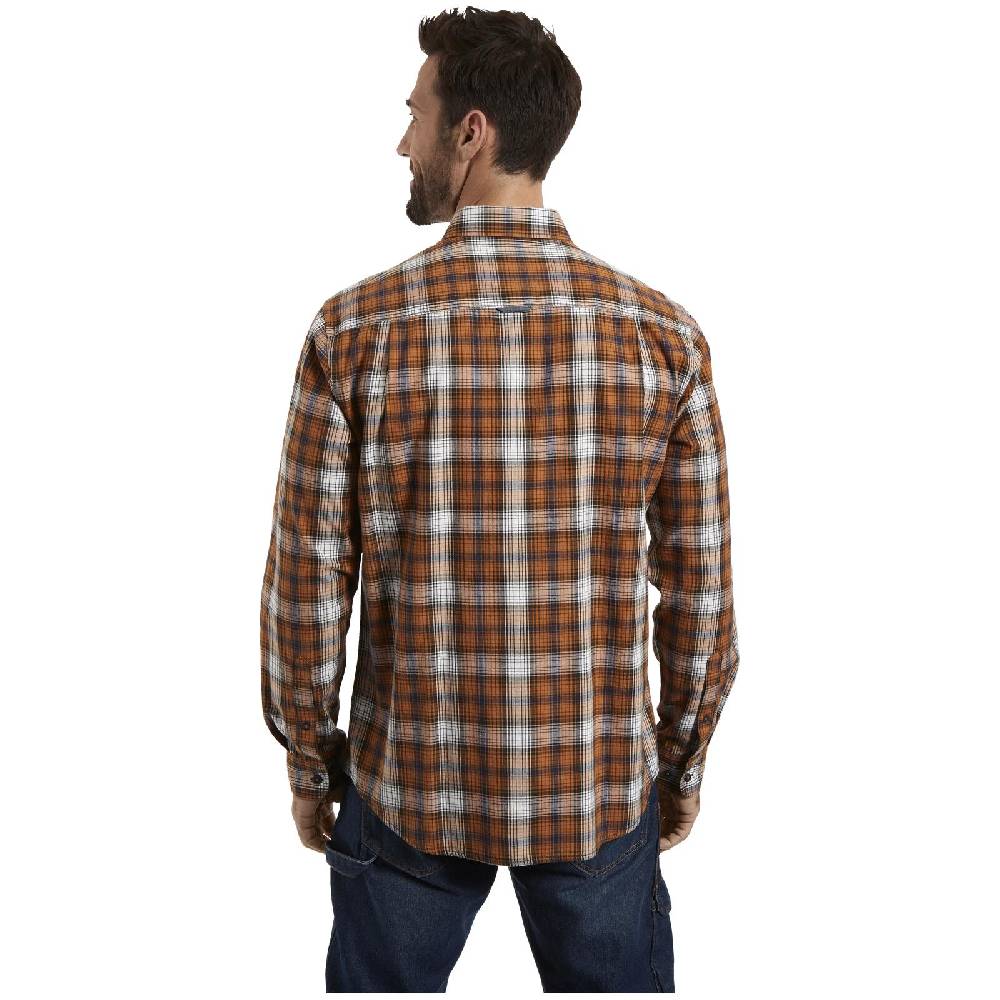 Jan Vanderstorm Hemd GYRTH Orange Kariert