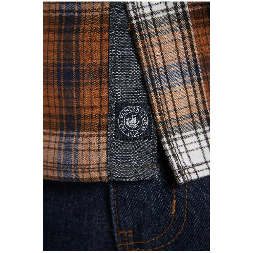 Jan Vanderstorm Hemd GYRTH Orange Kariert