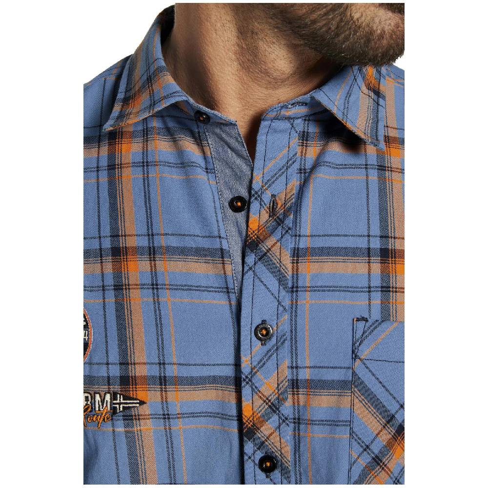 Jan Vanderstorm Hemd IVERSEN Hellblau Kariert