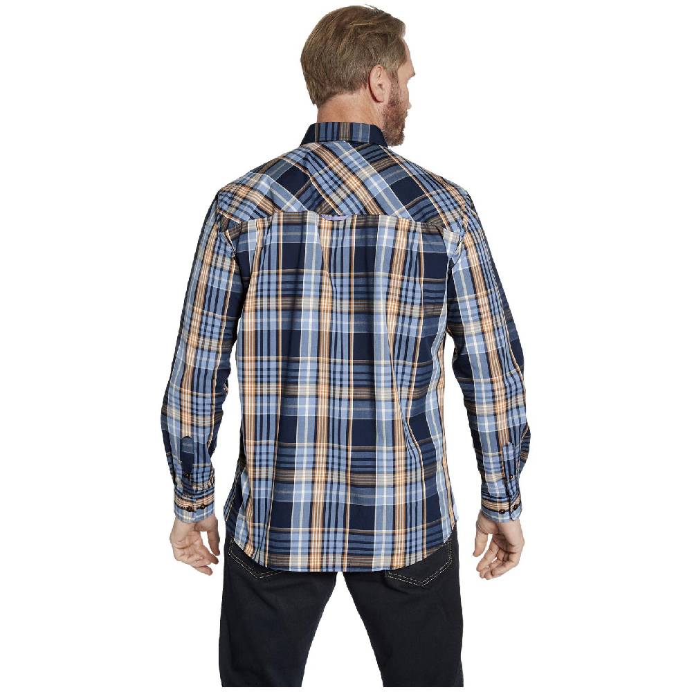 Jan Vanderstorm Hemd JIRKA Dunkelblau Kariert