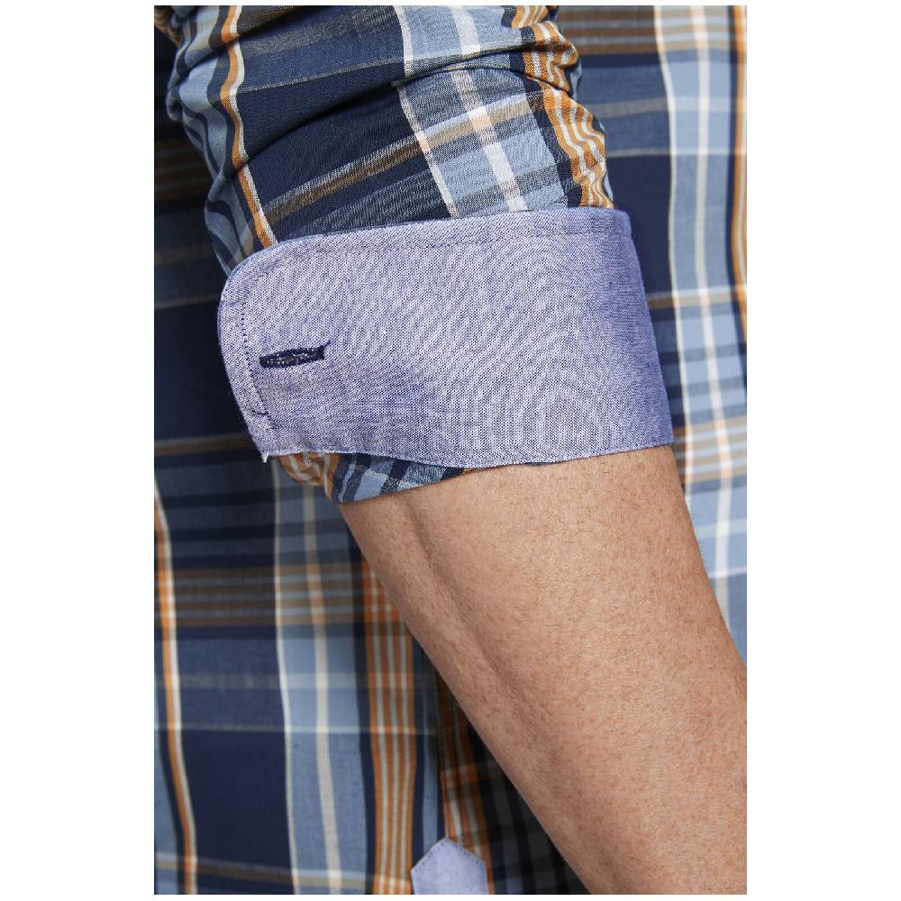 Jan Vanderstorm Hemd JIRKA Dunkelblau Kariert