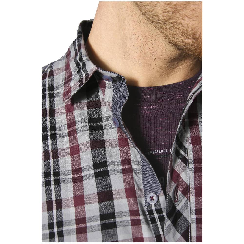 Jan Vanderstorm Hemd JOKSE Rot Kariert