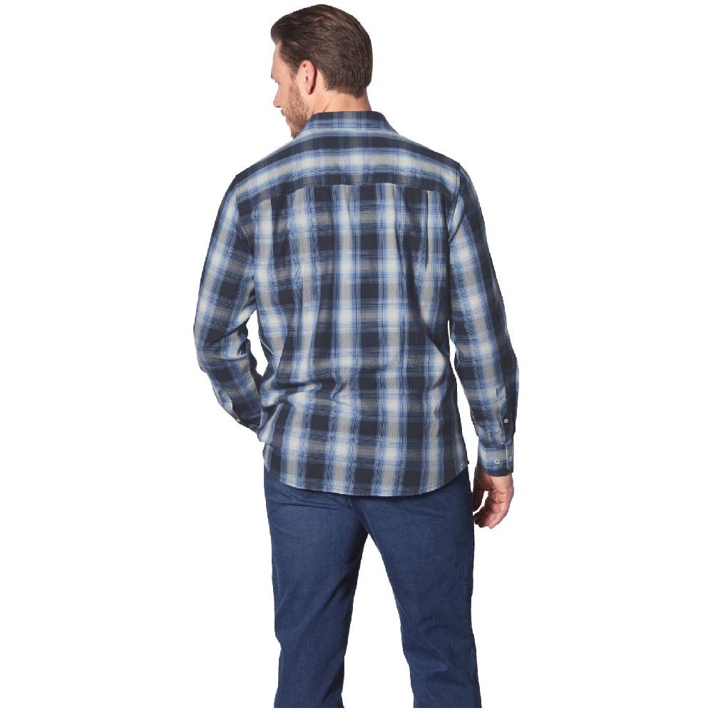 Jan Vanderstorm Hemd KAITAR Blau Kariert