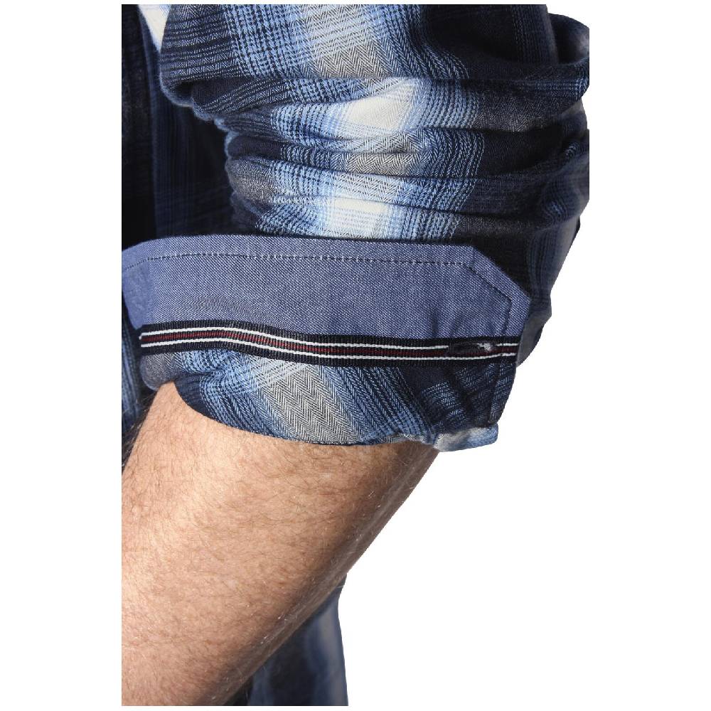 Jan Vanderstorm Hemd KAITAR Blau Kariert