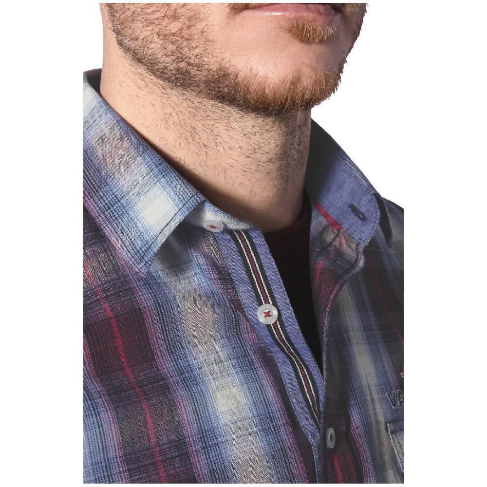 Jan Vanderstorm Hemd KAITAR Rot Kariert