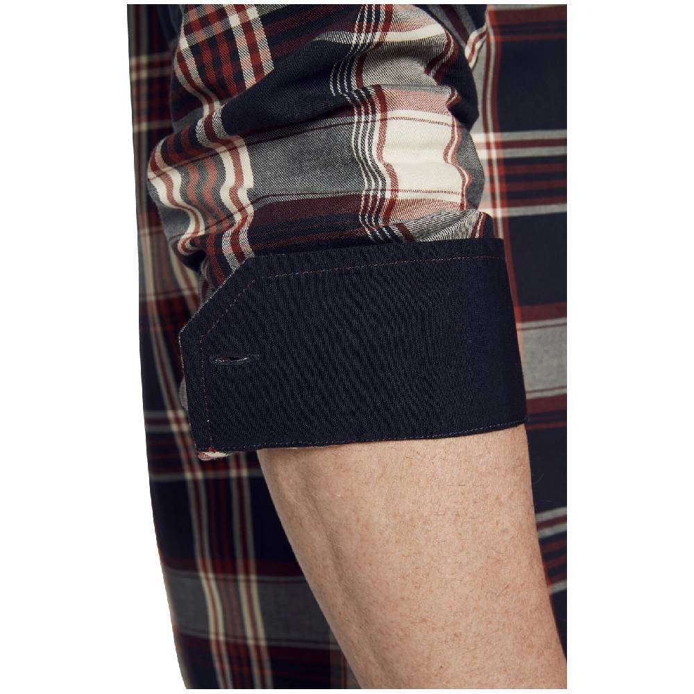 Jan Vanderstorm Hemd KEKE Dunkelblau Kariert