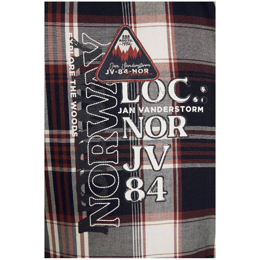 Jan Vanderstorm Hemd KEKE Dunkelblau Kariert