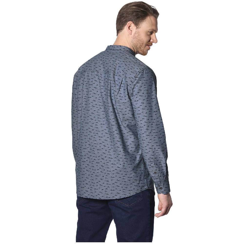 Jan Vanderstorm Hemd LEIFBJORN Blau