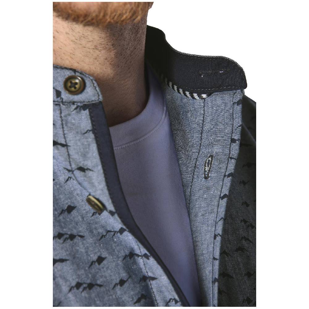 Jan Vanderstorm Hemd LEIFBJORN Blau