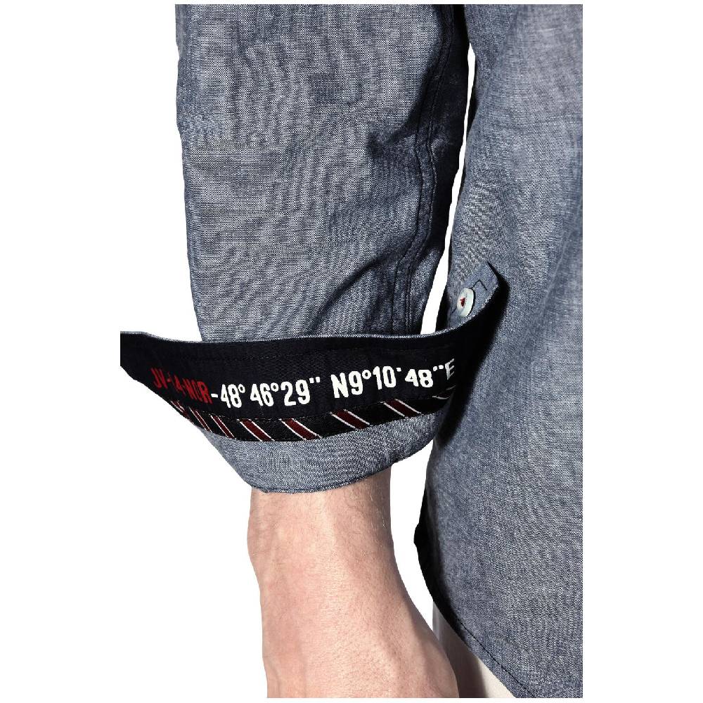 Jan Vanderstorm Hemd LEVTARVIK Blau