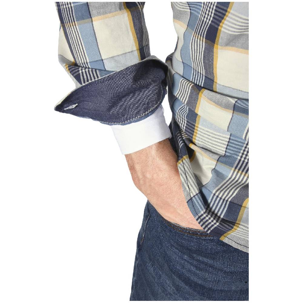 Jan Vanderstorm Hemd LOKIFRED Blau Kariert