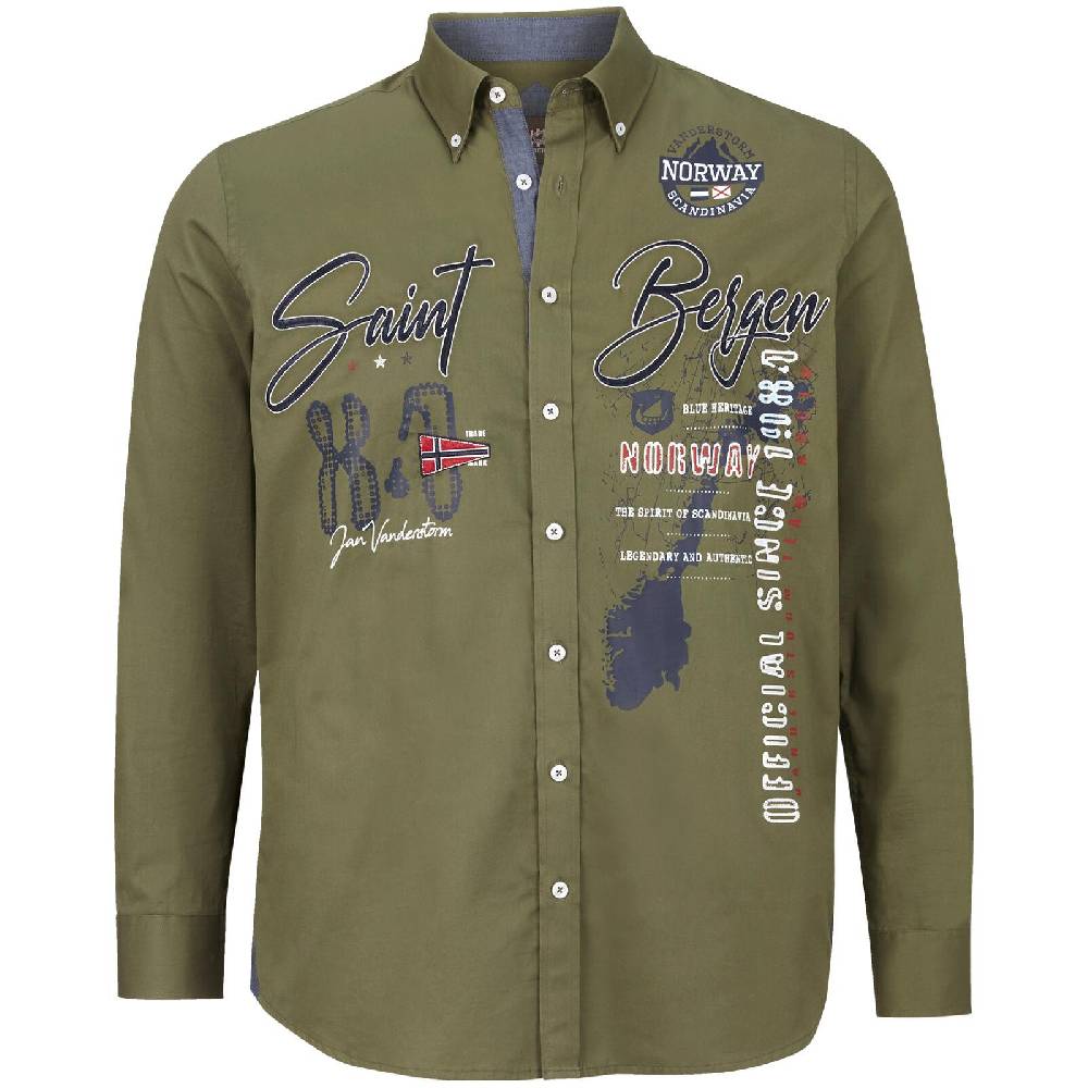 Jan Vanderstorm Hemd MAGINHARD oliv