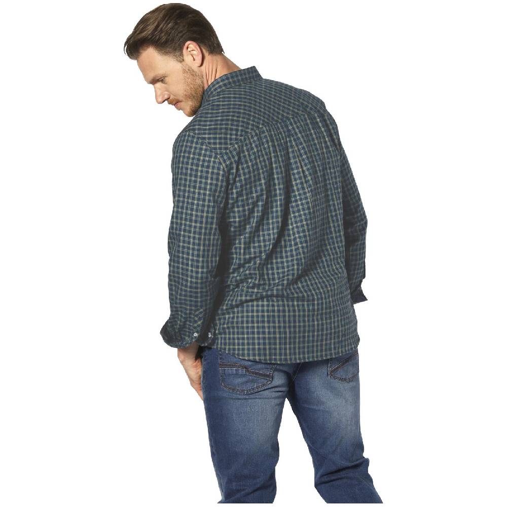 Jan Vanderstorm Hemd PERTAVIN Blau Kariert