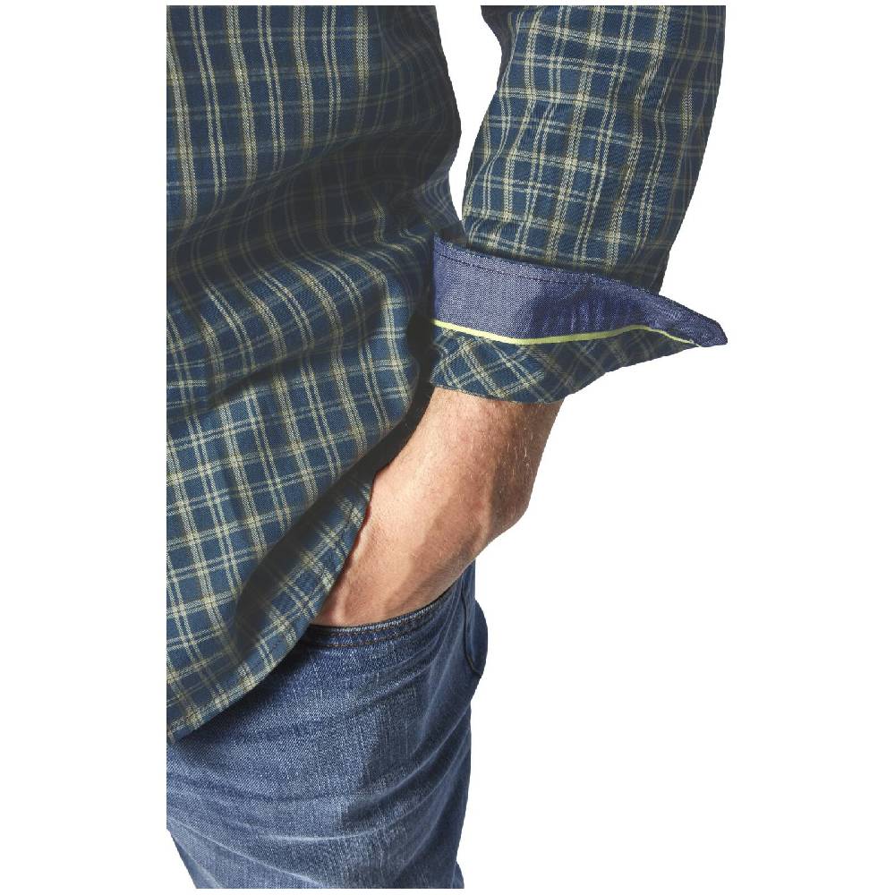 Jan Vanderstorm Hemd PERTAVIN Blau Kariert