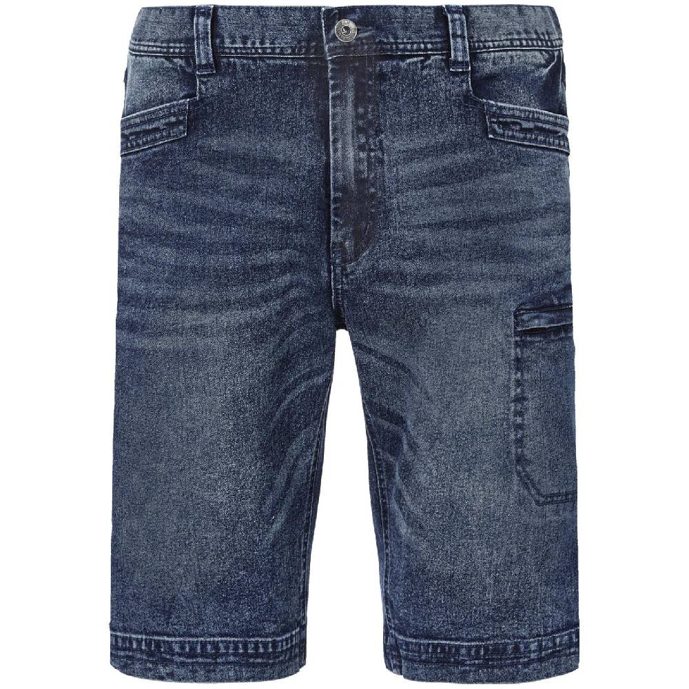 Jan Vanderstorm Jeansbermuda AKISTEG blau